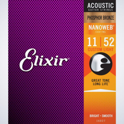 Encordoamento Elixir Aço 011 Phospor Bronze Custom Light 5338
