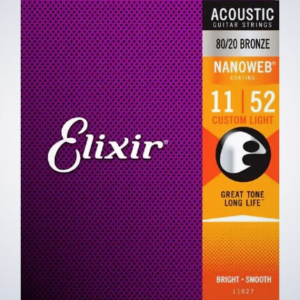 Encordoamento Elixir Aço 011 Custom Light 3211