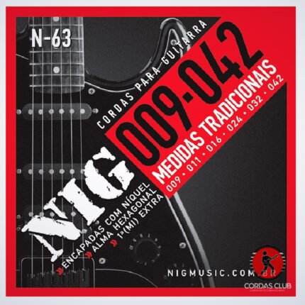 Encordoamento NIG Guitarra N63 009 Tradicional