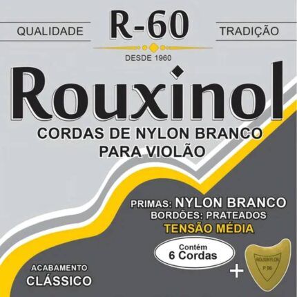 ENC ROUXINOL NYLON R60 BRANCO/PRATEADO