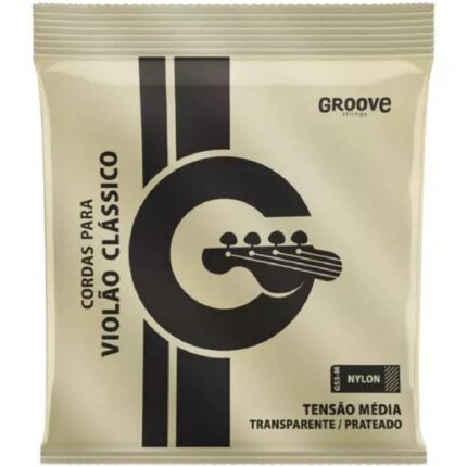 ENC GROOVE NYLON MEDIA TENSÃO CRISTAL/PRATA