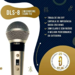 MICROFONE DYLAN DLS-8 DINAMICO C/CHAVE LIGA/DESLIG - Imagem 3