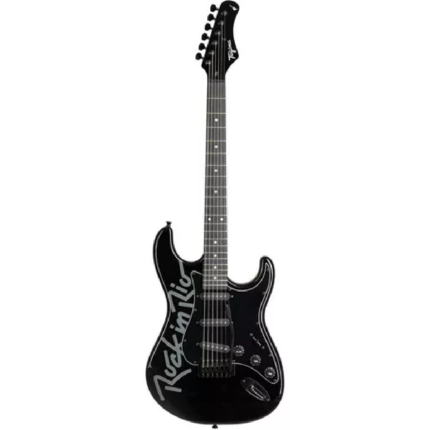 GUITARRA STRAT 3S ESCALA ESCURA ROCK IN RIO BK TAGIMA
