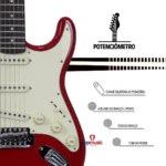 KIT GUITARRA STRINBERG ROCKWAVE RGK50 RD 14674 - Imagem 2