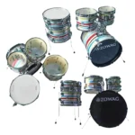 BATERIA ZOWAG DRUMS Z1 JUNIOR BUMBO 16" COR: WHITE FUNNY 2 - Imagem 2