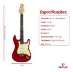 KIT GUITARRA STRINBERG ROCKWAVE RGK50 RD 14674 - Imagem 4