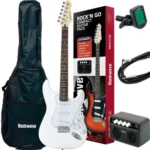 KIT GUITARRA STRINBERG ROCKWAVE RGK50 WH BRANCA 14673