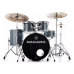 BATERIA GARAGE ROCK MGR METALIC GREY NAGANO - 22/14 -10/12/16 C/FERRAGEM