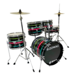 BATERIA ZOWAG DRUMS Z1 JUNIOR COMLETA BUMBO 16" COR BLACK FUNNY 3