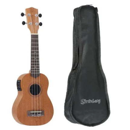 UKULELE STRINBERG SOPRANO C/BAG UK-06SE TOS FOSCO ELETRICO