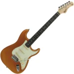 GUITARRA TAGIMA 3S ESCALA ESCURA AWH TG-500 MPP - GOLD - Imagem 5